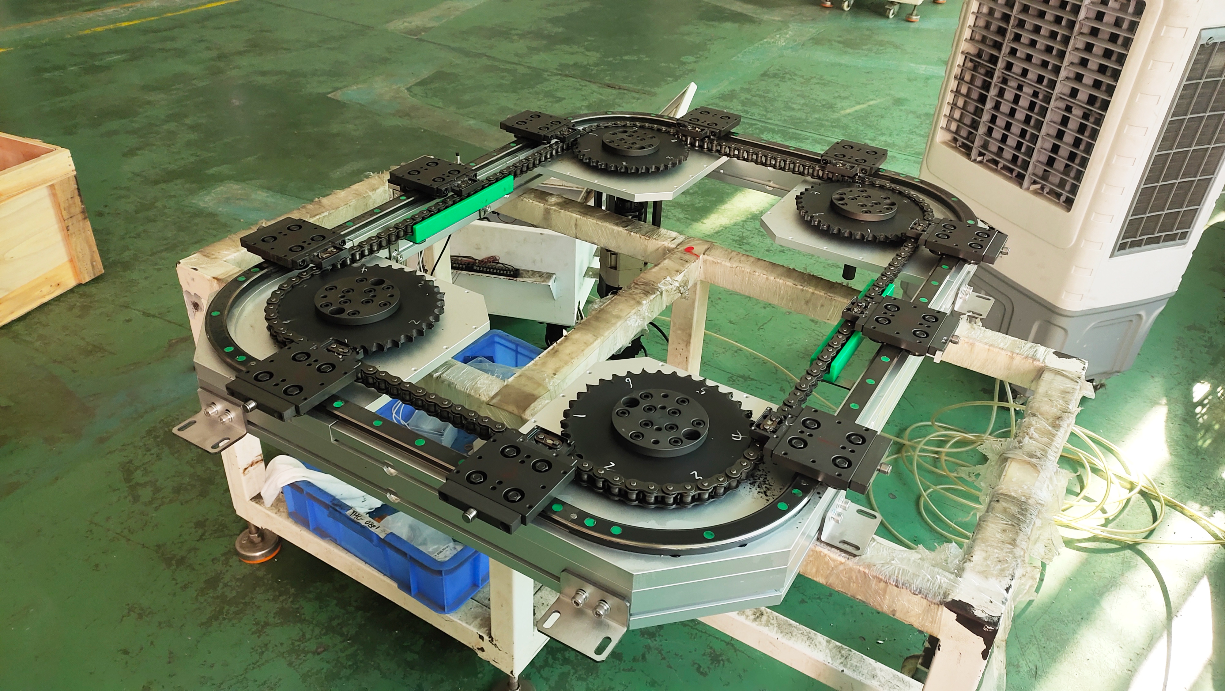 今年会官网环形导轨运送线—高精度自动化循环运送系统解决计划(图1)