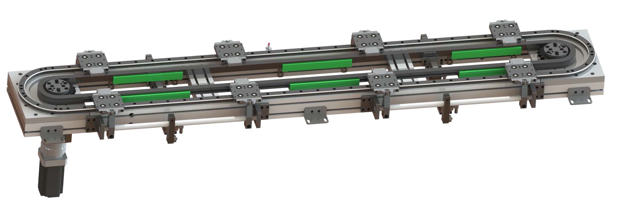 椭圆型材链传动环形导轨运送线25-OV2系列(图2)
